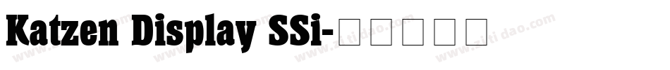 Katzen Display SSi字体转换